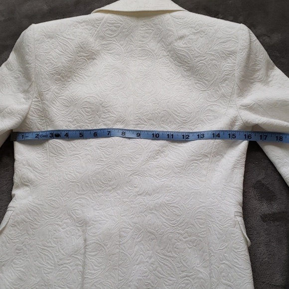 J. Crew Fancy White Brocade Jacket - Picture 8 of 8